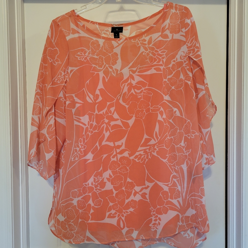 Floral blouse with petal sleeves